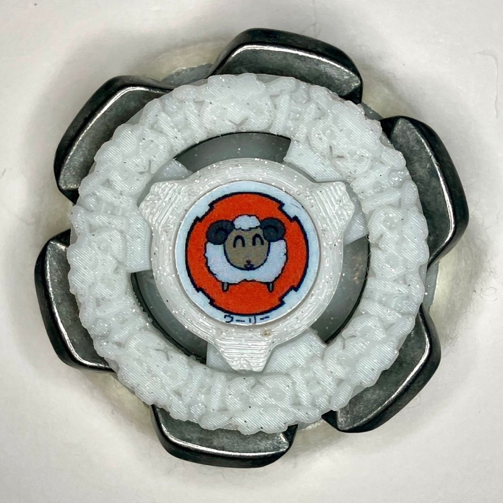 Beyblade CX | Dark Flock | Dual-Spin | 3D Print | PLA+ | AUTHENTIC METAL